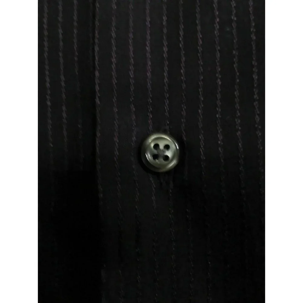 Van Heusen Men's Shirt Casual/Dress Long Sleeve Poly/Cotton Purple 15.5 (34/35) - Picture 12 of 16